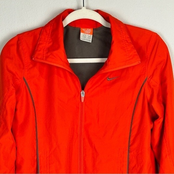 Vintage Nike Athletic Dept Orange Tag Orange Full Zip Jacket S - Picture 2 of 10
